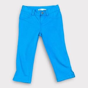 Ragdoll & Rockets | Aqua Blue Terry Capri Leggings | 4